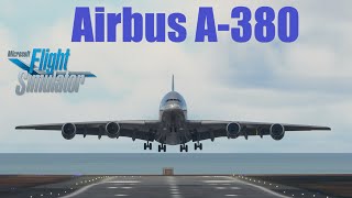 Flight Simulator Airbus A380 free mod with working Cockpit A 320 cockpit [upl. by Mayda]