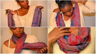 DIY No Sew Infinity Scarf [upl. by Nyasuh9]