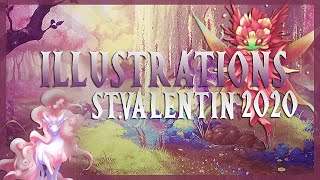 💖 ELDARYA ✦ ILLUSTRATION ST VALENTIN 2020  🎀 [upl. by Oneida]