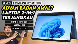 Laptop 2in1 Salah Harga yang Kencang dan Irit  Ada Stylusnya  Review ADVAN 360 Stylus Pro [upl. by Akerdnuhs]