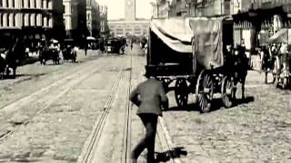 San Francisco Dashcam A Trip Down Market Street 1906 Sound Track  Moon Safari  La femme dargent [upl. by Nitsid]