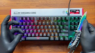 Hyper X Alloy Origins Core TKL Unboxing  ASMR [upl. by Ysabel]