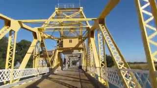 Crossing the Isleton Bridge across the Sacramento River bascule bridge [upl. by Dailey]