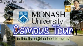 Monash University  Clayton Campus Tour  Melbourne Australia  local amp International students [upl. by Jillana]