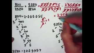 Multiplying Fractions using Prime Factorization and Cancellation Dividing Out [upl. by Aible]