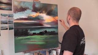 Uig Sky Part2 Scottish Landscape Oil Painting Demo by artist Scott Naismith [upl. by Eiramlehcar]