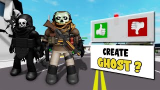 Cara membuat GHOST COD MW2 outfit Ideas Di Brookhaven WID amp Accessories Name  Roblox [upl. by Regine]