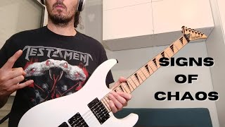 Testament  Signs Of Chaos Guitar Cover [upl. by Liane]