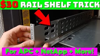 How To Install Homelab APC Rails  NetApp DS4246 DS4243 Disk Shelf Rails CHEAP  EASY [upl. by Byrd]