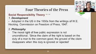 Normative Theories of the Press [upl. by Husain346]