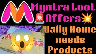 😱Myntra Loot Offers🚨Daily Home Needs products ll Myntra Sale ll Myntra Coupon Discounts✨ [upl. by Ahseat]