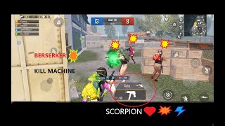 3KILL STREAK WITH PISTOL GROZA SCORPION  TEAM DEATH MATCHTWO FINGER CLAW GAMEPLAYrawfootage [upl. by Ayrad]