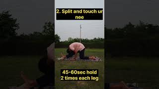 Full split exercise for beginners GouravKhatri exercise fitness yoga hardwork gym [upl. by Ynagoham]