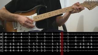 John Frusciante  How deep is your love Guitar lesson with TAB [upl. by Ititrefen]