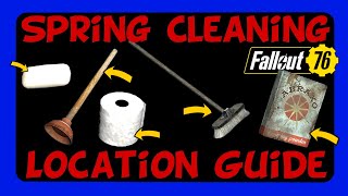 Brooms Toilet Paper Soap Abraxo amp plunger locations oh my  Spring Cleaning  Fallout 76 [upl. by Nilo]