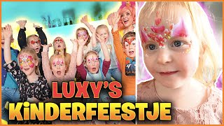 LUXY HAAR EERSTE KiNDERFEESTJE ViEREN 🥳  5 jr  Bellinga Vlog 2742 [upl. by Orpheus]