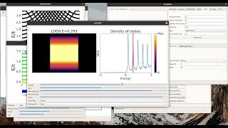 Quantum Lattice example showing Landau levels and edge modes in a quantum Hall bar [upl. by Lyon]