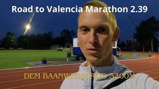 Road to Valencia Marathon 239  Baanwedstrijd 3200m [upl. by Raamal39]