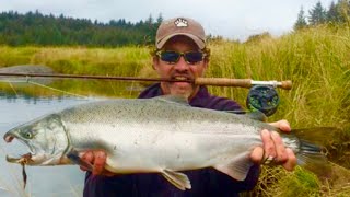 Fly Fishing KODIAK ISLAND ALASKA wTrouttrek amp Mr Sockeye for Pacific Salmon [upl. by Dalis44]