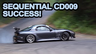 S1 Sequential CD009 Shifter Testing  FD RX7 Ebisu Circuit [upl. by Wildee]