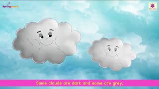 Clouds  Rhyme For Kids  Junior KG Rhymes  Periwinkle [upl. by Ennaitsirk]