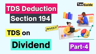 TDS on Dividend on listed Shares  Tax on dividend income  Section 194 of Income Tax Act Dividend [upl. by Ennirok]