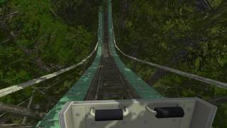 Montanha Russa Abandonada  Simulador 3D  Abandoned Roller Coaster [upl. by Edy]