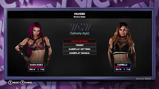 Carmella vs Sasha Banks  WWE 2K18 [upl. by Tarrel]