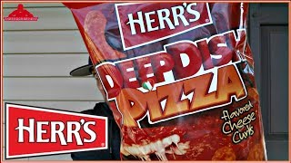 HERRS® DEEP DISH PIZZA CHEESE CURLS REVIEW  HERRS DAY [upl. by Kirima]