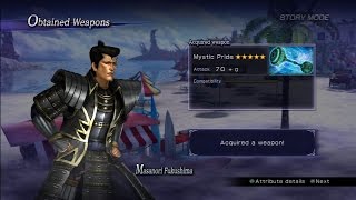 Warriors Orochi 3 Ultimate  Masanori Fukushima Mystic Weapon Guide [upl. by Audry38]