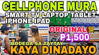 MURANG BILIHAN ng CELLPHONESMART TVLAPTOPTABLET BRANDNEW ORIG sa Bodega sa taytay rizal [upl. by Pelagi304]