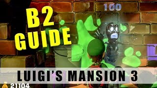 Luigis Mansion 3 B2 walkthrough  100 B2 Boilerworks guide including how to smash the brick wall [upl. by Hewe163]