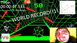 Y8 Slope WORLD RECORD Speedrun to 50 points in 47s [upl. by Eiramlatsyrc]