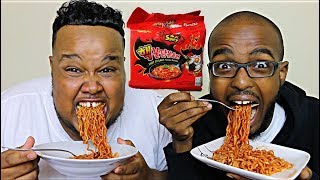 EXTREME NUCLEAR SPICY RAMEN NOODLES CHALLENGE [upl. by Edita182]