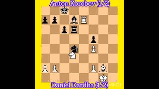 Daniel Dardha vs Anton Korobov  Tata Steel Challengers round 5 2024 chess [upl. by Borchers378]