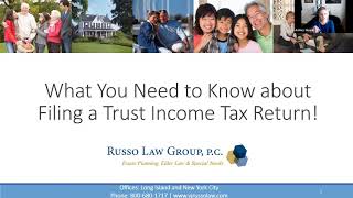 What You Need to Know About Filing a Trust Tax Return [upl. by Nnyl]