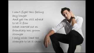 Cory Monteith Glee  Cant fight this feeling lyrics [upl. by Aelgna]