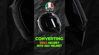 Converting VEGA helmet INTO AGV helmet 😍💥 agv agvhelmets [upl. by Ettenna]