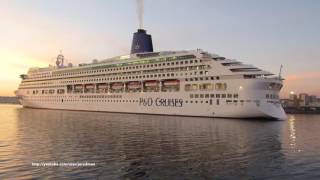 Cruise Ship AURORA docking at A Coruña harbour [upl. by Lemuela]