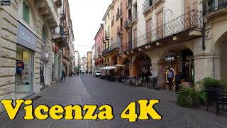 Vicenza Italy Walking tour 4K [upl. by Aivatal]