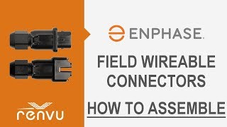 Enphase Field Wireable Connectors  How to Assemble QCONN10 [upl. by Ijies]