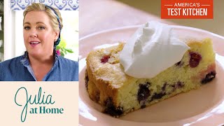 How to Make Easy Berry Cake with Lemon Whipped Cream  Julia at Home [upl. by Costin]