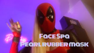 ASMR Face spa with skin exam scrub serum and a special pearl rubber mask ⚪️🐚😶‍🌫️ ASMR facespa [upl. by Marylou]