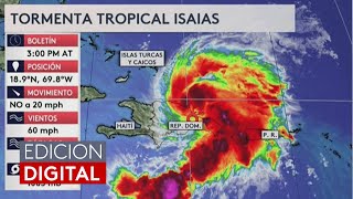 República Dominicana se alista para recibir el impacto de la tormenta tropical Isaías [upl. by Eudora]