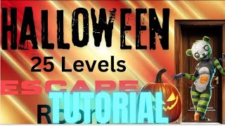 Halloween Escape All Levels Fortnite Tutorial [upl. by Schargel880]