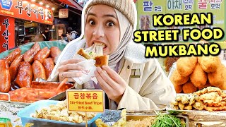 KOREAN STREET FOOD MUKBANG 🔥 DI PASAR NAMDAEMUN SEOUL 😱 TTEOKBOKKI HOTTEOK DLL 🥵 [upl. by Rexferd]