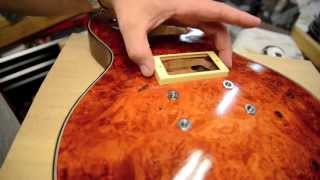 Fitting pickup rings on your custom PRS or Les Paul guitar [upl. by Ettebab590]