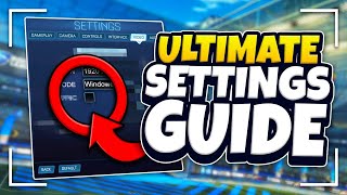 BEST ROCKET LEAGUE SETTINGS UPDATED  The ULTIMATE Controller Settings Guide 2022 [upl. by Agnes921]