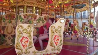 Carousel MerryGoRound Ride At Weymouth Sea Front Weymouth July 2016 [upl. by Haskell]