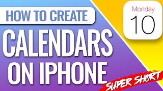 How To Create A New Calendar On iPhone or iPad [upl. by Sumetra]